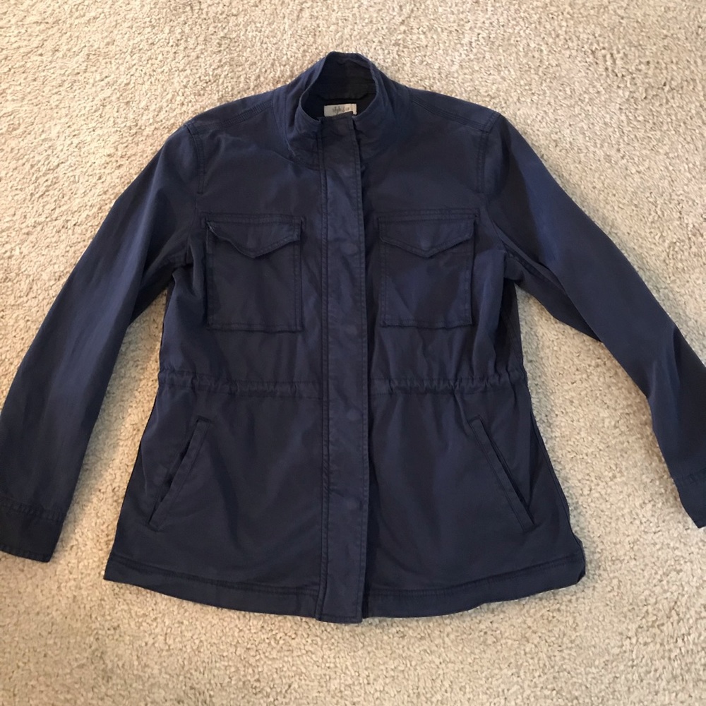 Style & Co Twill utility jacket in navy blue